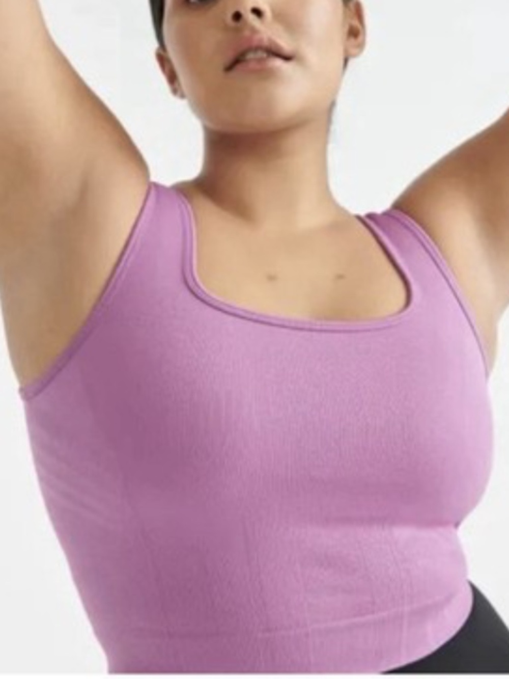 Knix Good to Go Cropped Tank Top Sz XL Amethyst